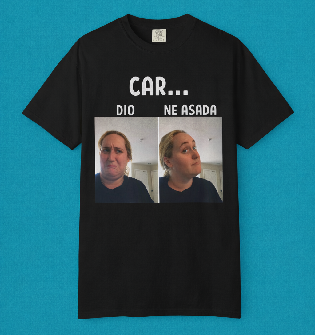 T-shirt Cardio vs Carne Asada | Mème à réaction contrastée en deux panneaux | T-shirts viraux latinos
