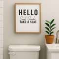 Hello Sweet Cheeks – Take a Seat Printable Bathroom Decor (Instant Download)