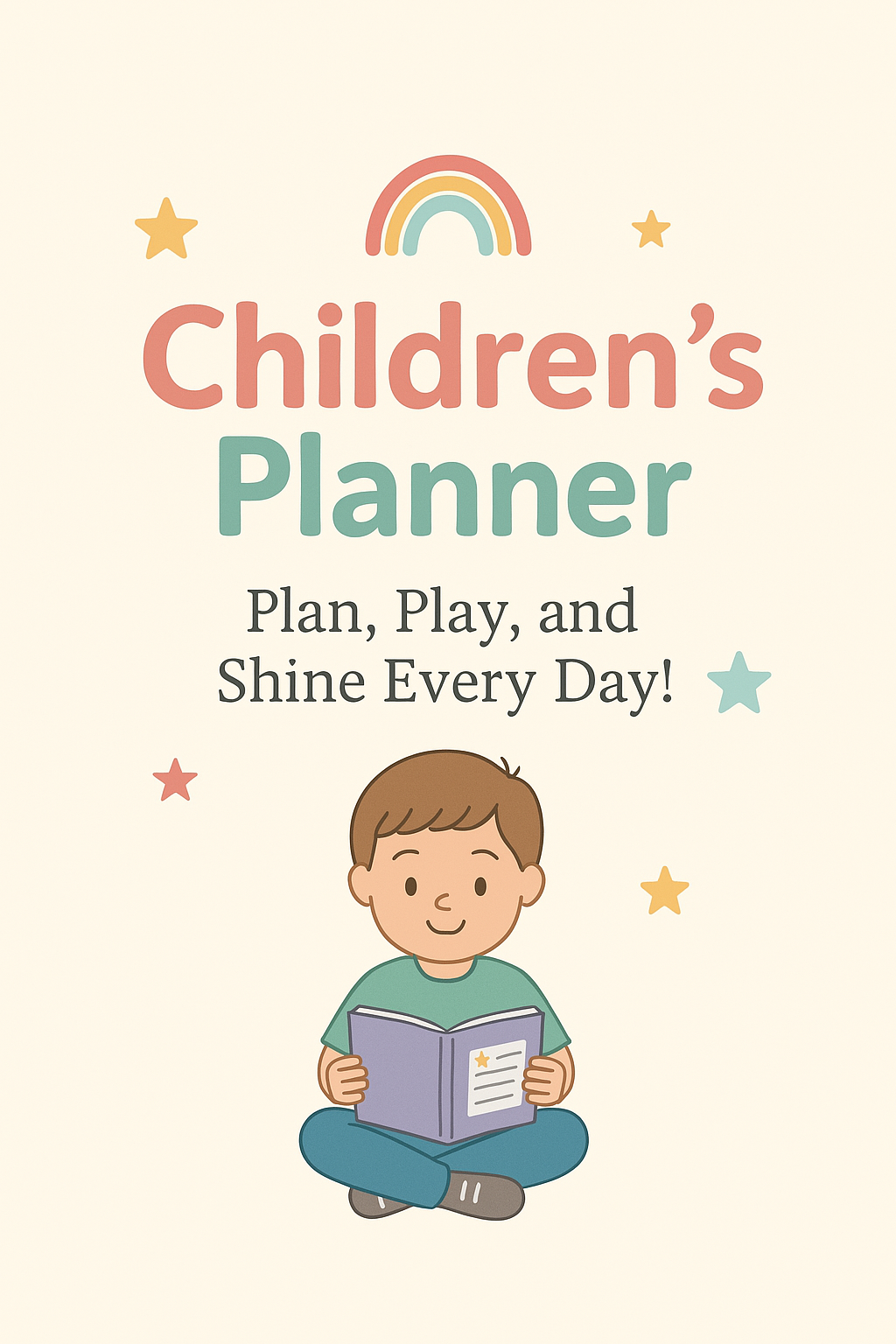 Kids Planner | 80-Page Printable & Editable Canva