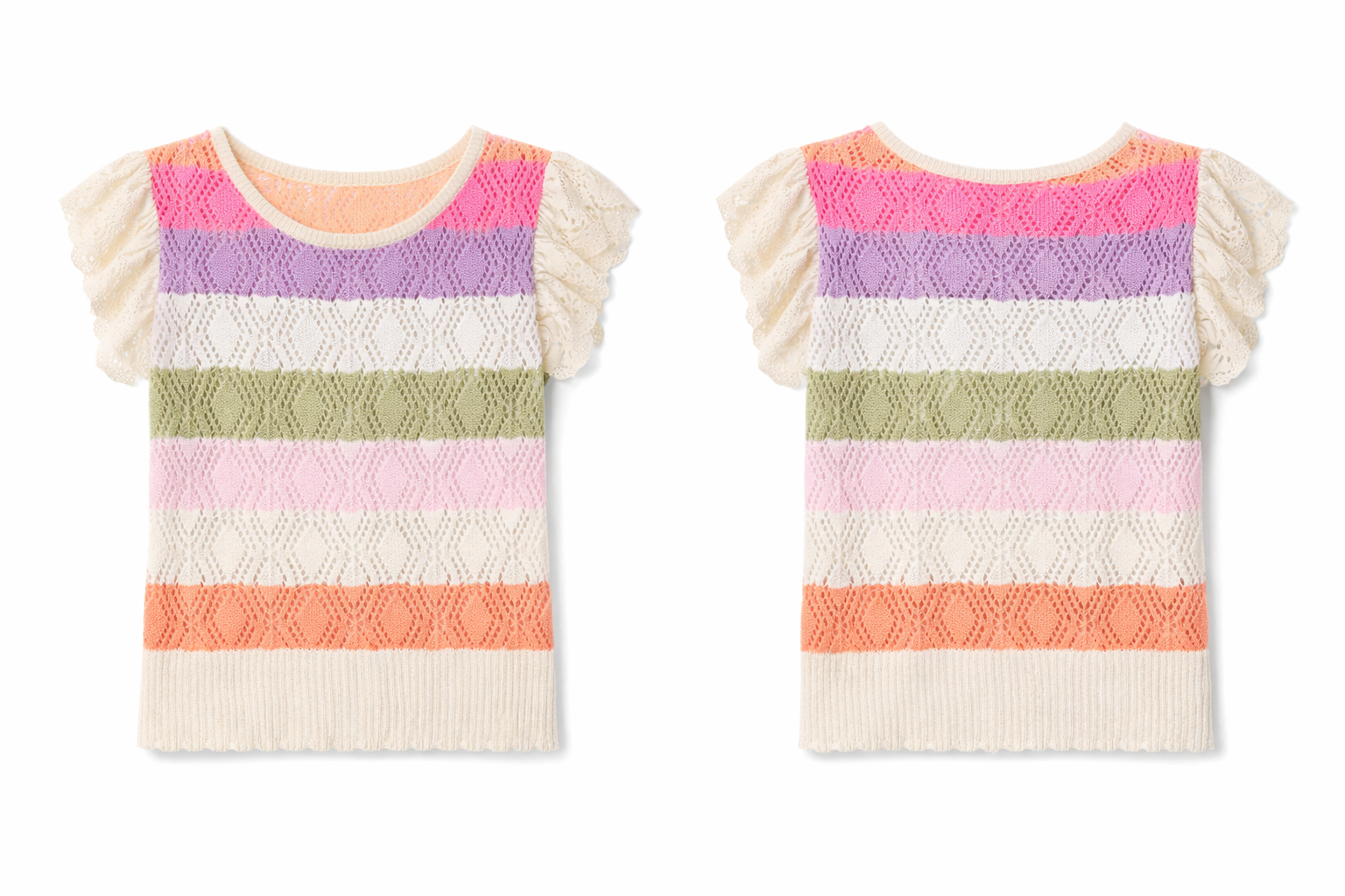 Haut en maille pointelle Sunshine Bliss