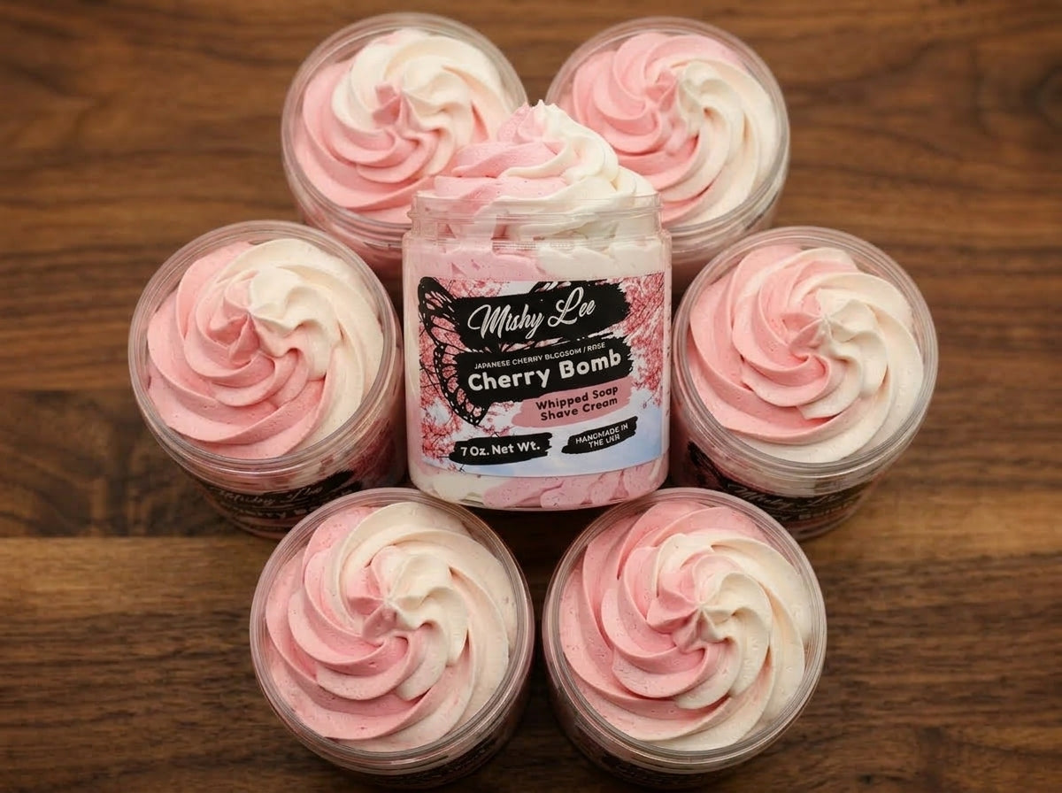 Crème fouettée et crème à raser Cherry Bomb