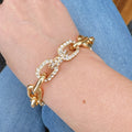 Bracelet à maillons Chic et Scintillant