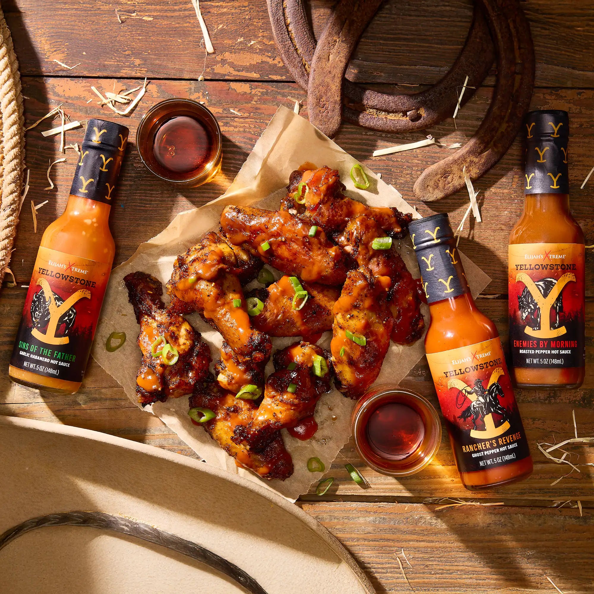 Pack découverte de 4 sauces piquantes Yellowstone