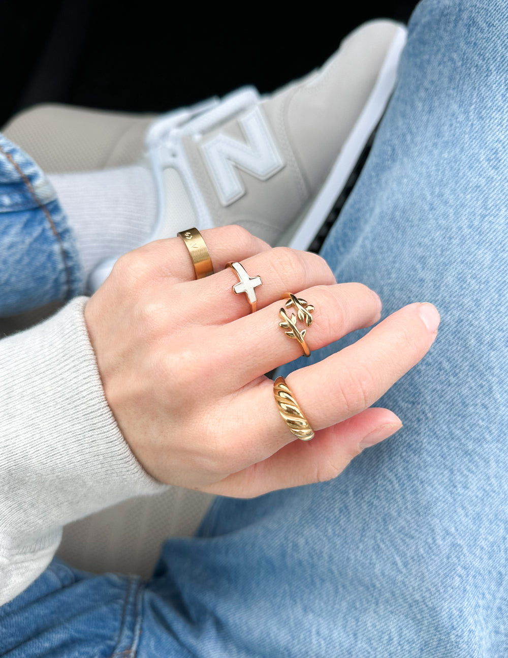 Bague Rameau d'Olivier en Or