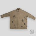 Chemise Chrome Hearts Oversized Cross Patch Vert Olive