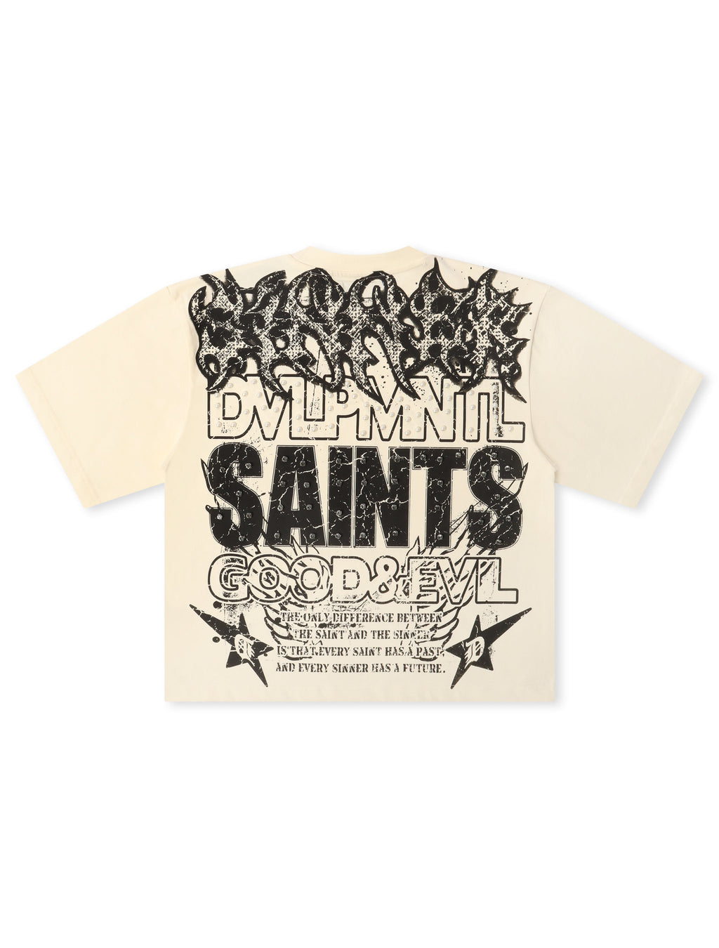T-shirt court Rebel Denim Developmental Saints - Crème