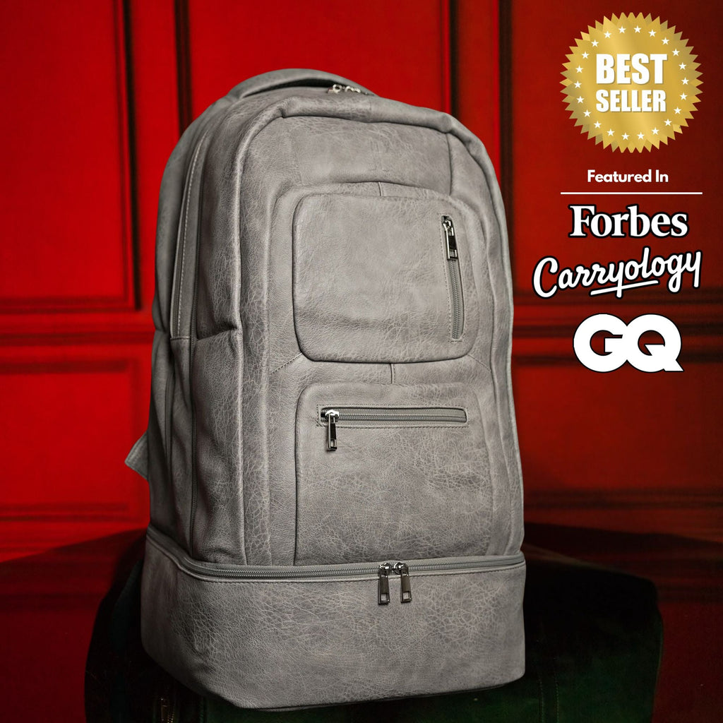Sac à dos de cabine breveté en cuir gris (seulement 300 exemplaires)