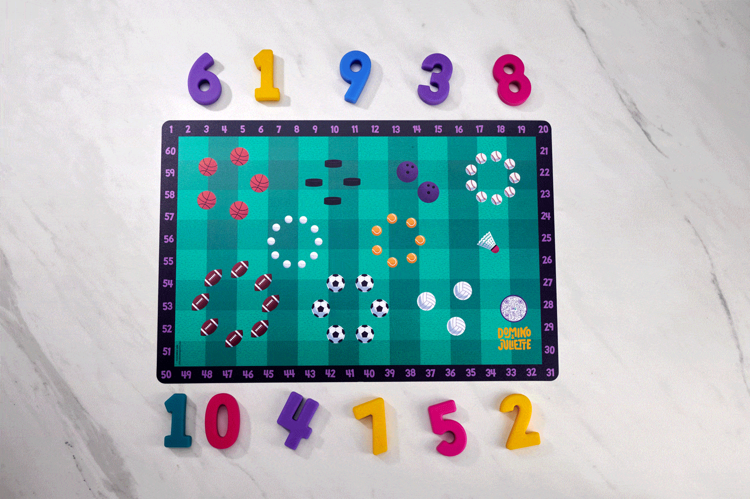Lot de 3 sets de table mathématiques