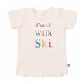 t-shirt graphique | ramper marcher skier