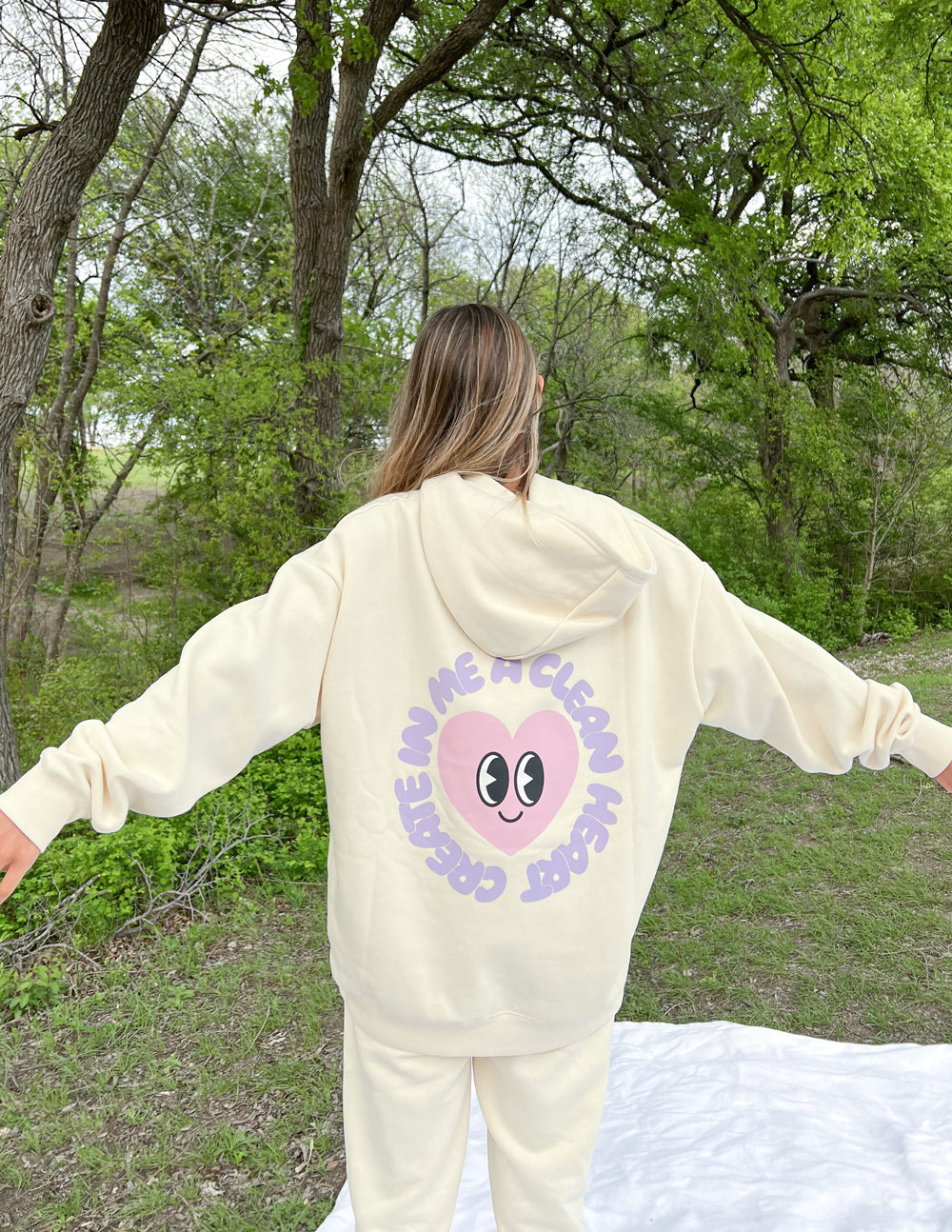 Crée en moi un cœur pur - Sweat à capuche unisexe