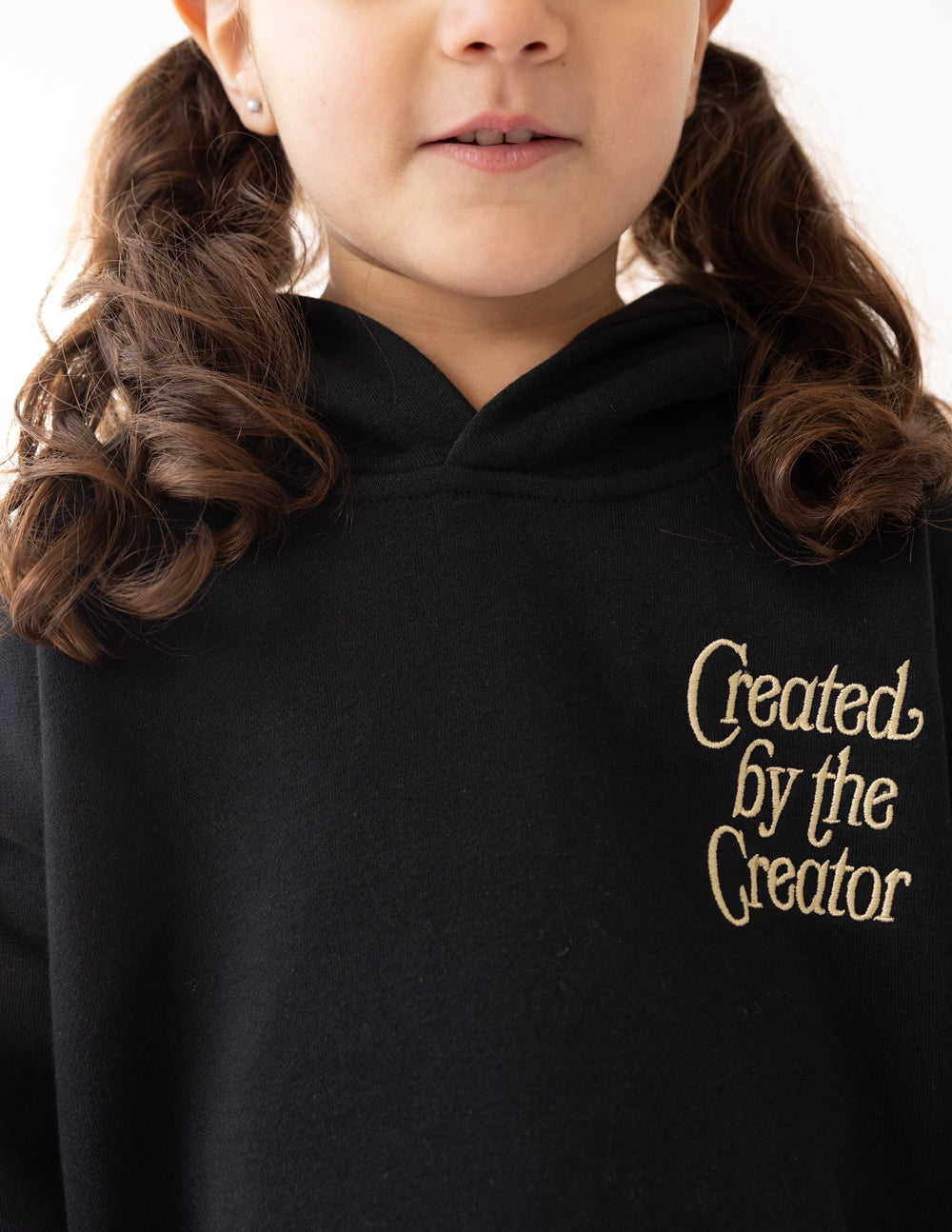 Sweat à capuche enfant Créé par le Créateur