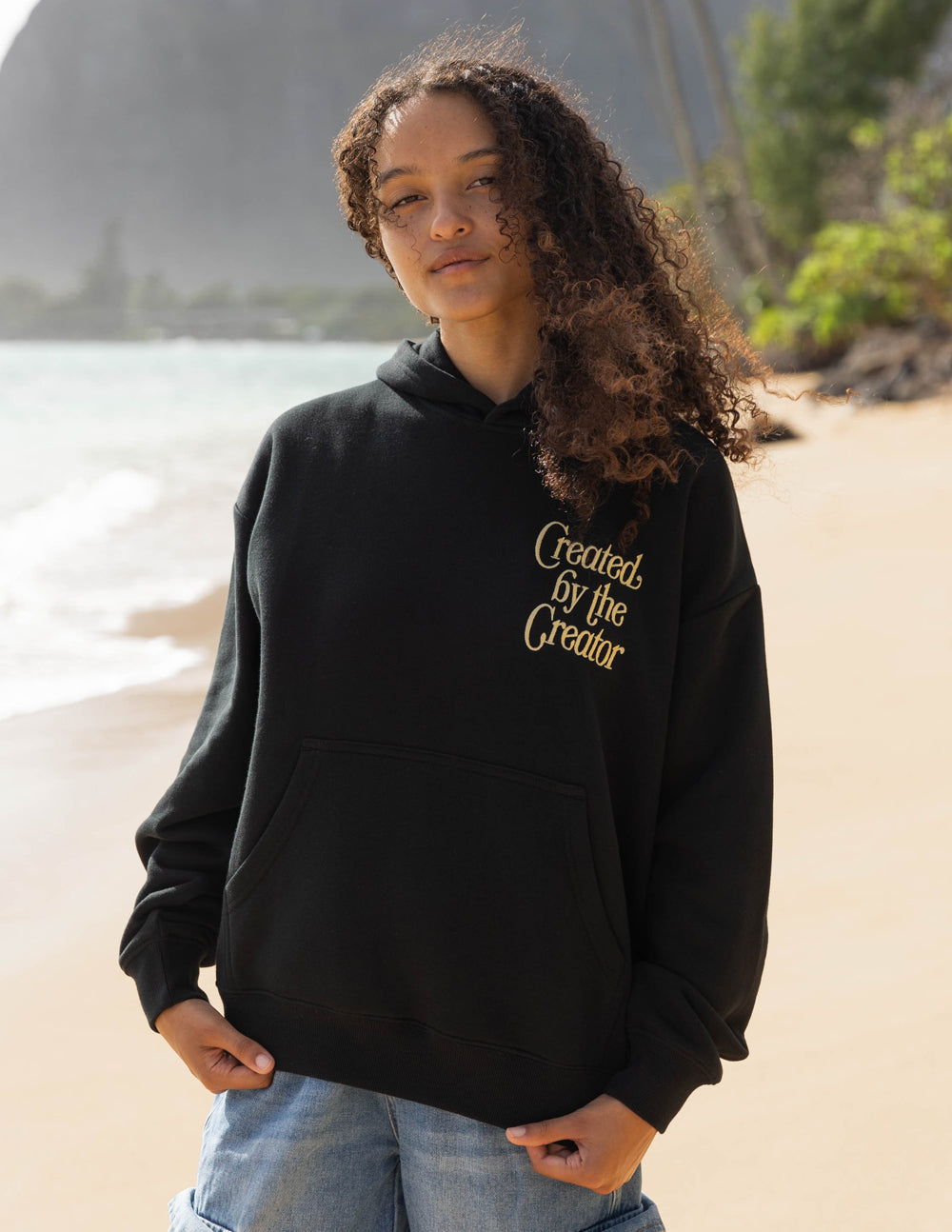 Sweat à capuche unisexe « Créé par le Créateur »