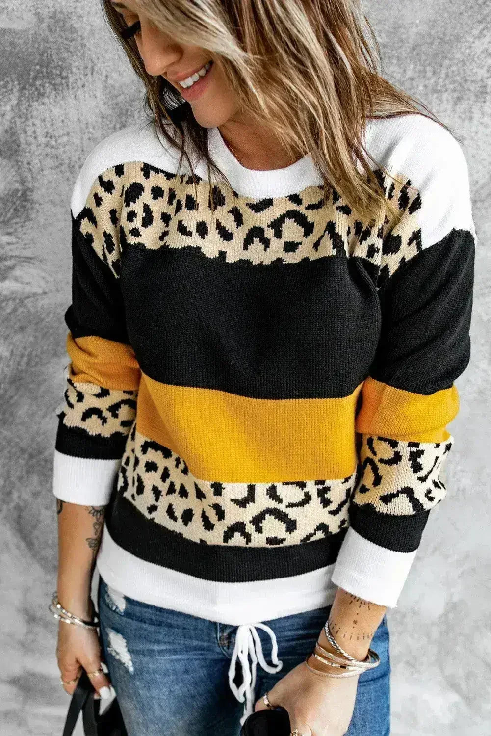 Nouveau pull léopard