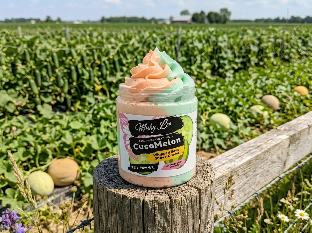 Crème fouettée CucaMelon pour le corps et le rasage