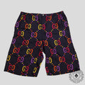 Short en soie Gucci Jumbo GG bleu