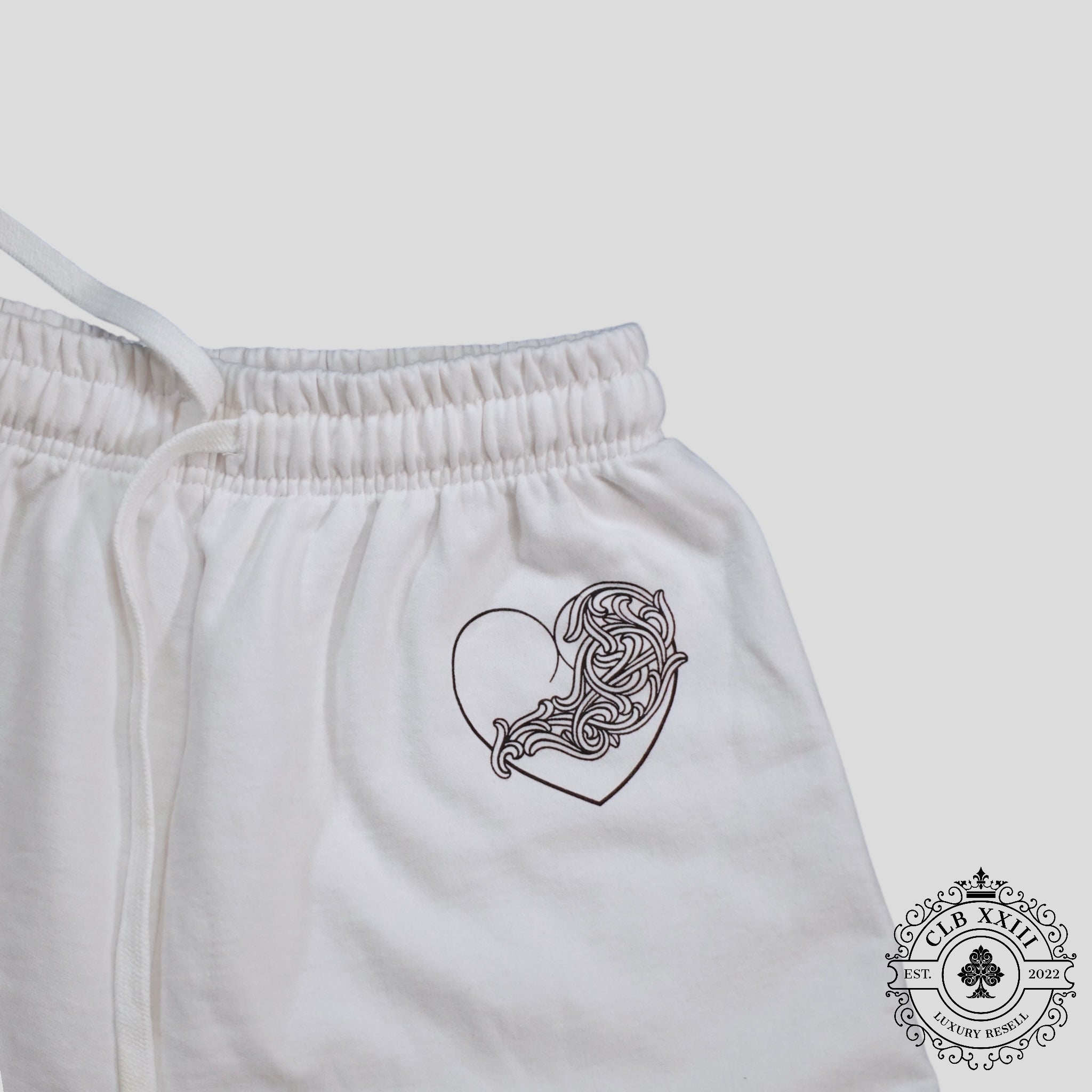 Pantalon de jogging Chrome Hearts Deadly Doll blanc