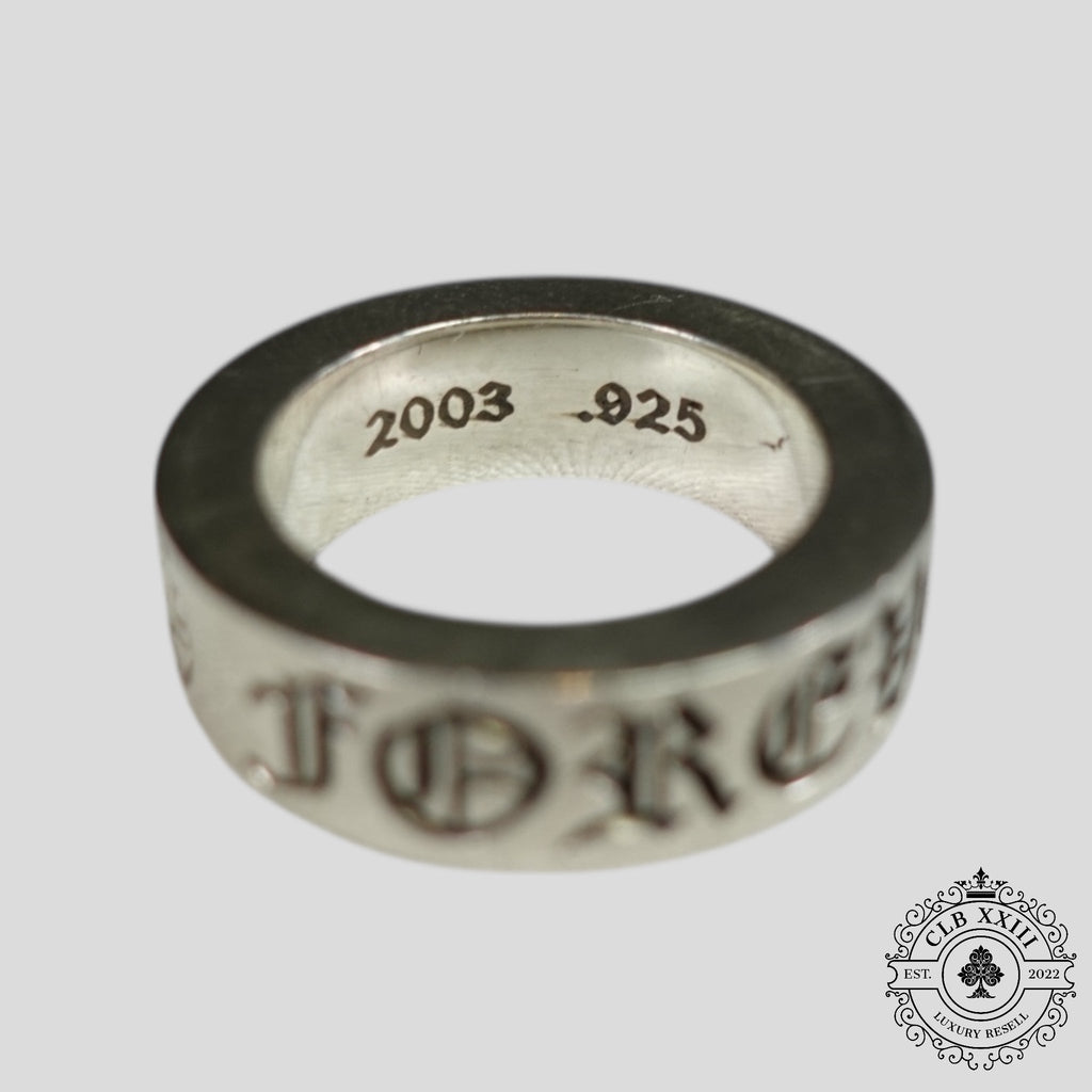 Bague Chrome Hearts CH Forever en Argent