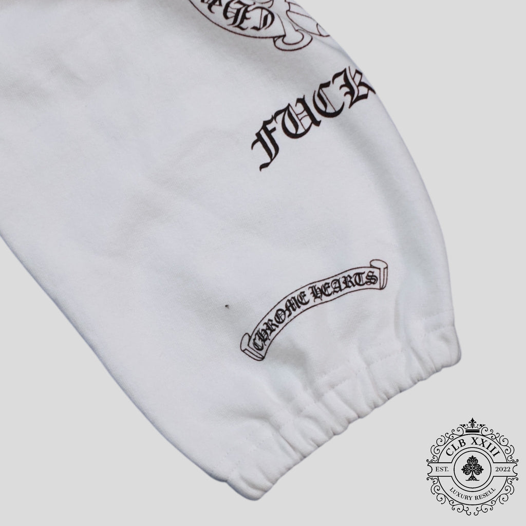 Pantalon de jogging Chrome Hearts Deadly Doll blanc