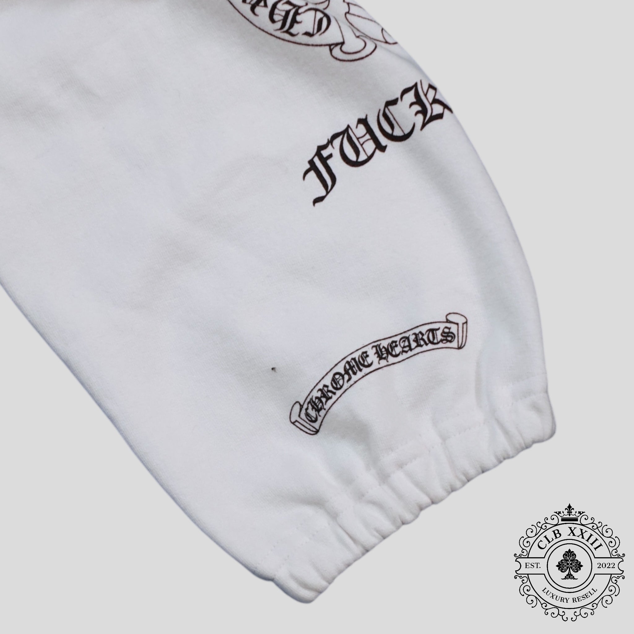 Pantalon de jogging Chrome Hearts Deadly Doll blanc