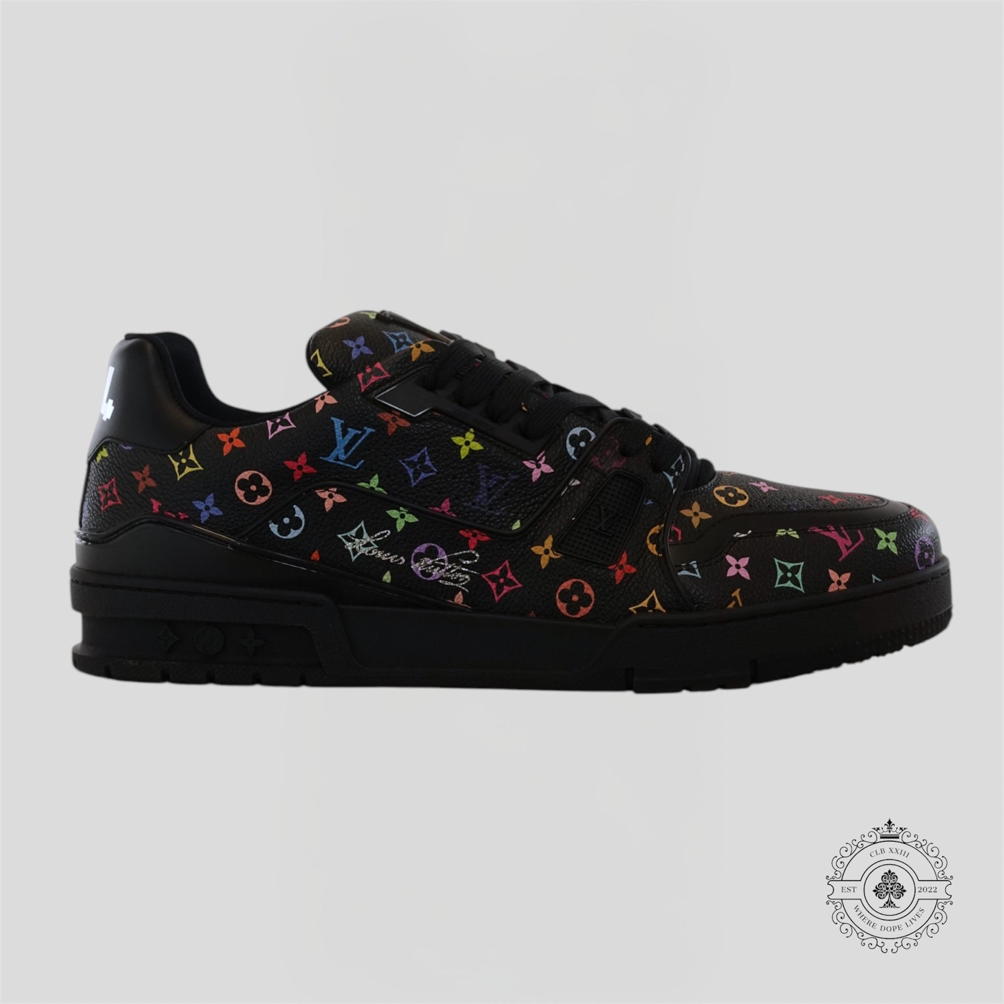Baskets LV Trainer Louis Vuitton X Takashi Murakami noires