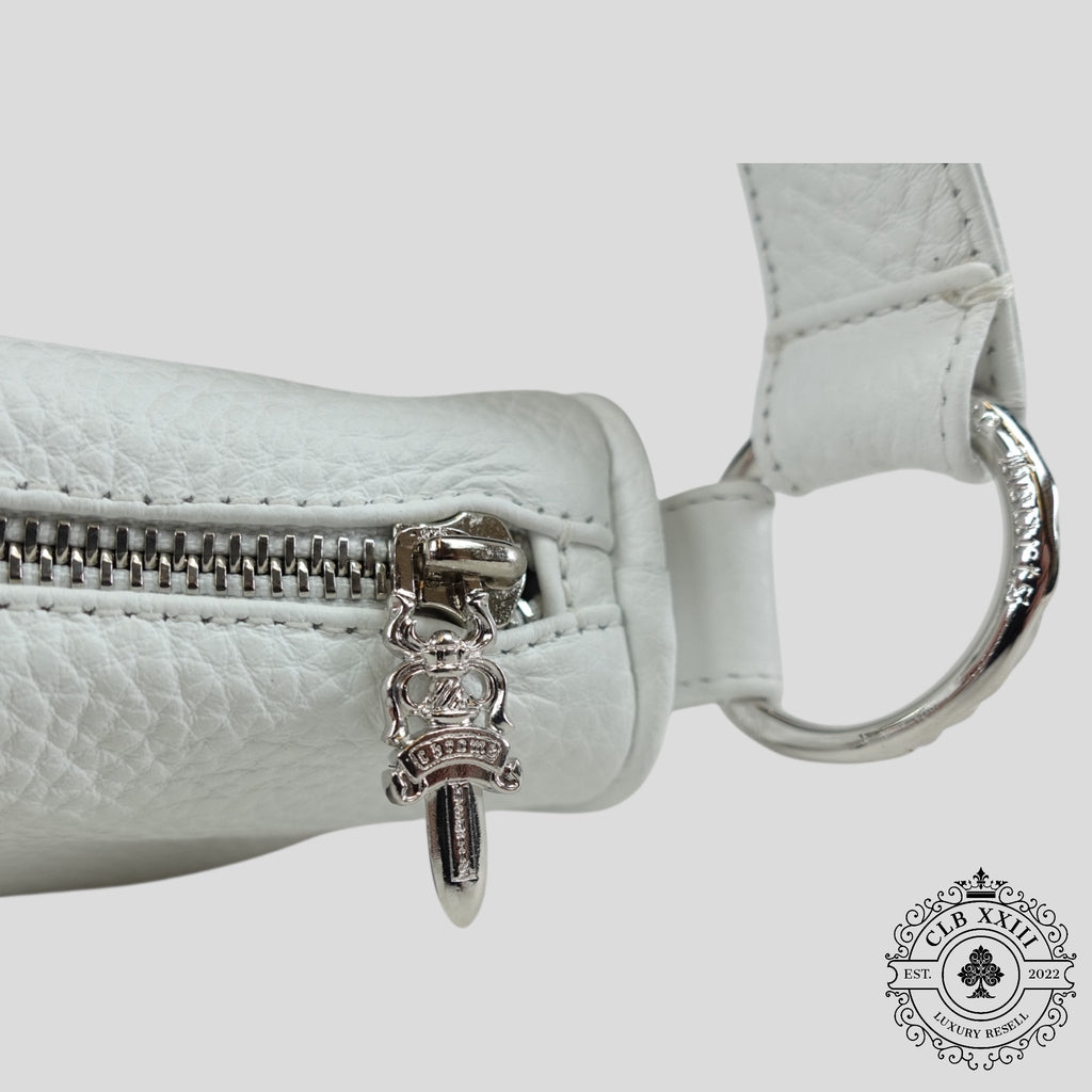 Sac en forme de pépite de poulet Chrome Hearts, couleur blanche