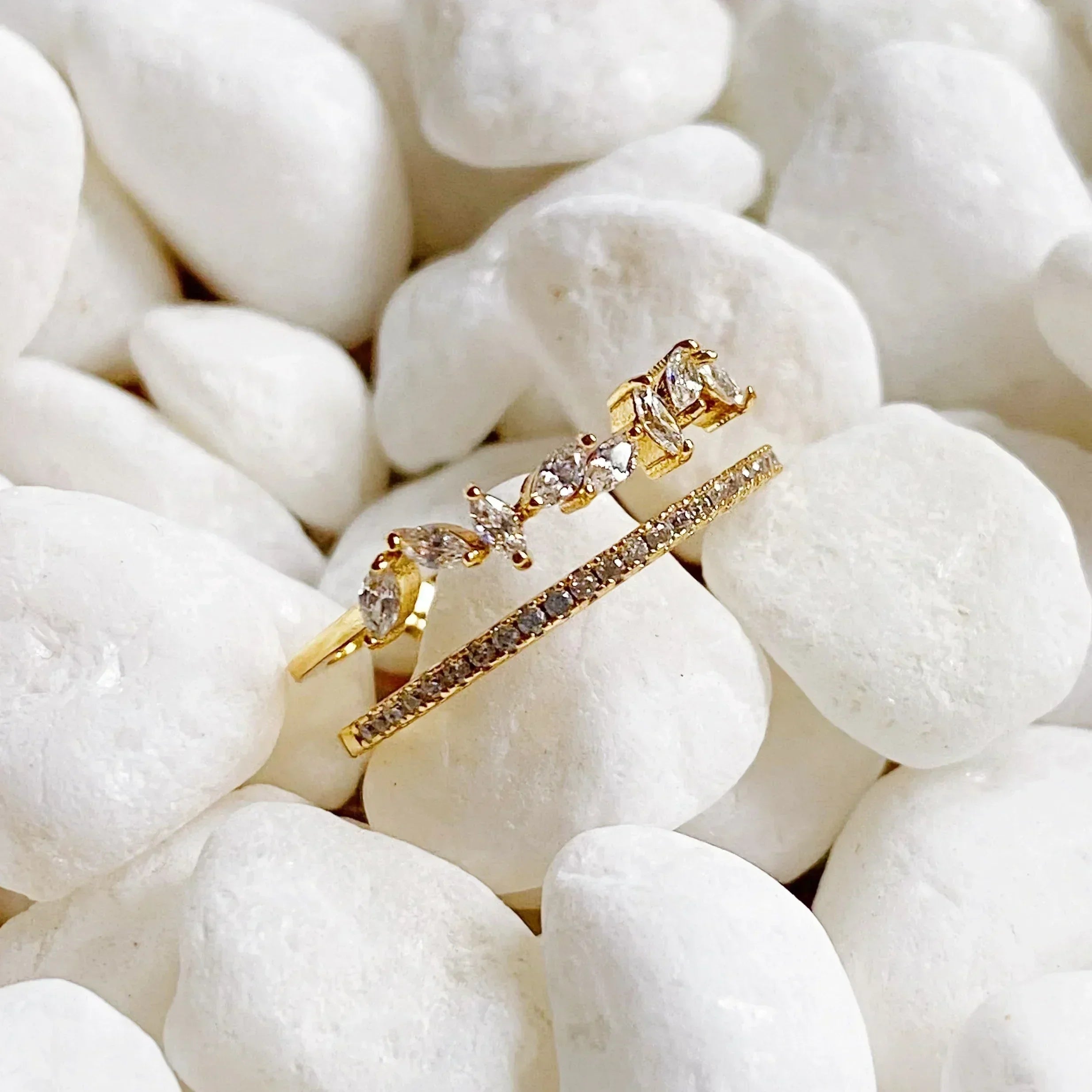 Bague sertie de bijoux Romance Française
