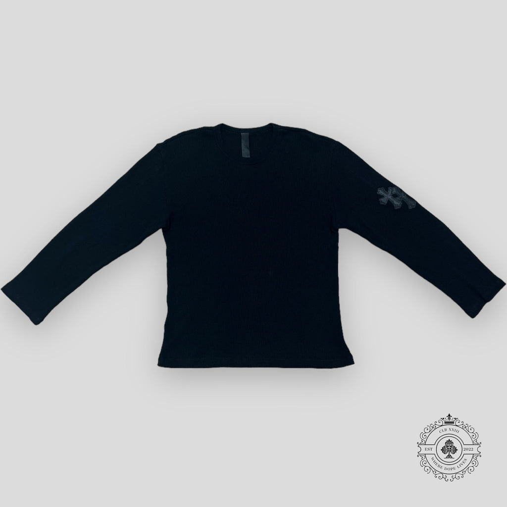 T-shirt thermique à manches longues Chrome Hearts noir