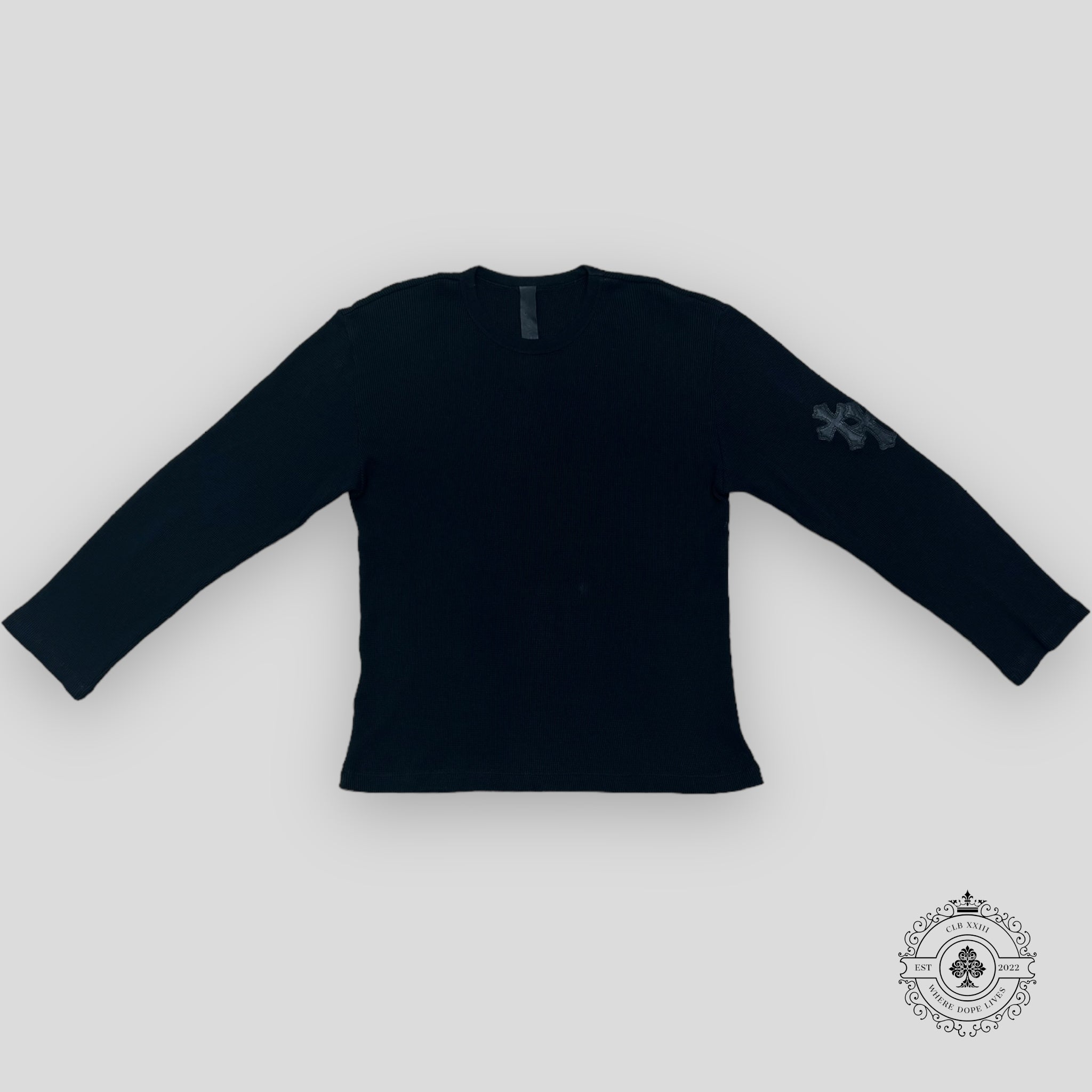 T-shirt thermique à manches longues Chrome Hearts noir