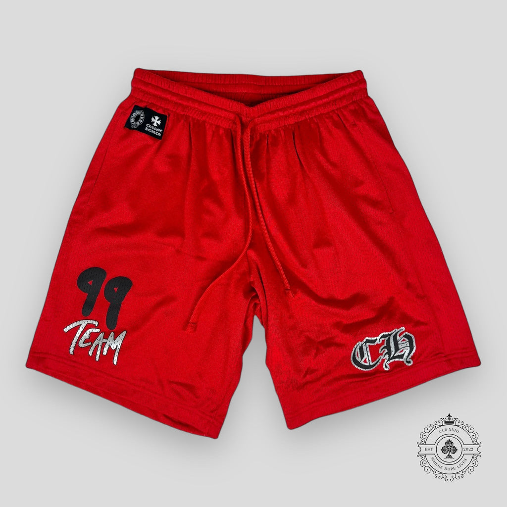 Short en maille Chrome Hearts Matty Boy Team 99 rouge