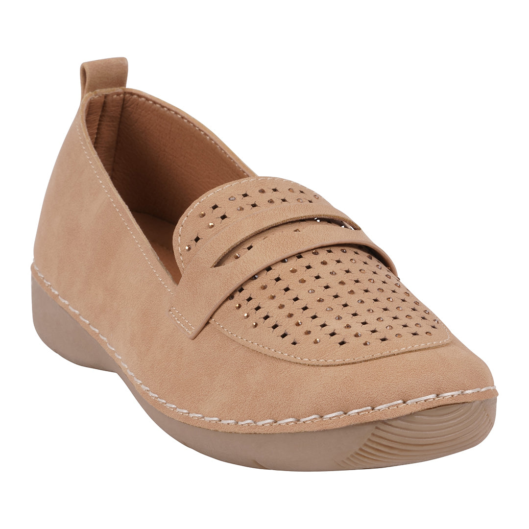 Mocassins plats Danita Natural Embellished pour femme