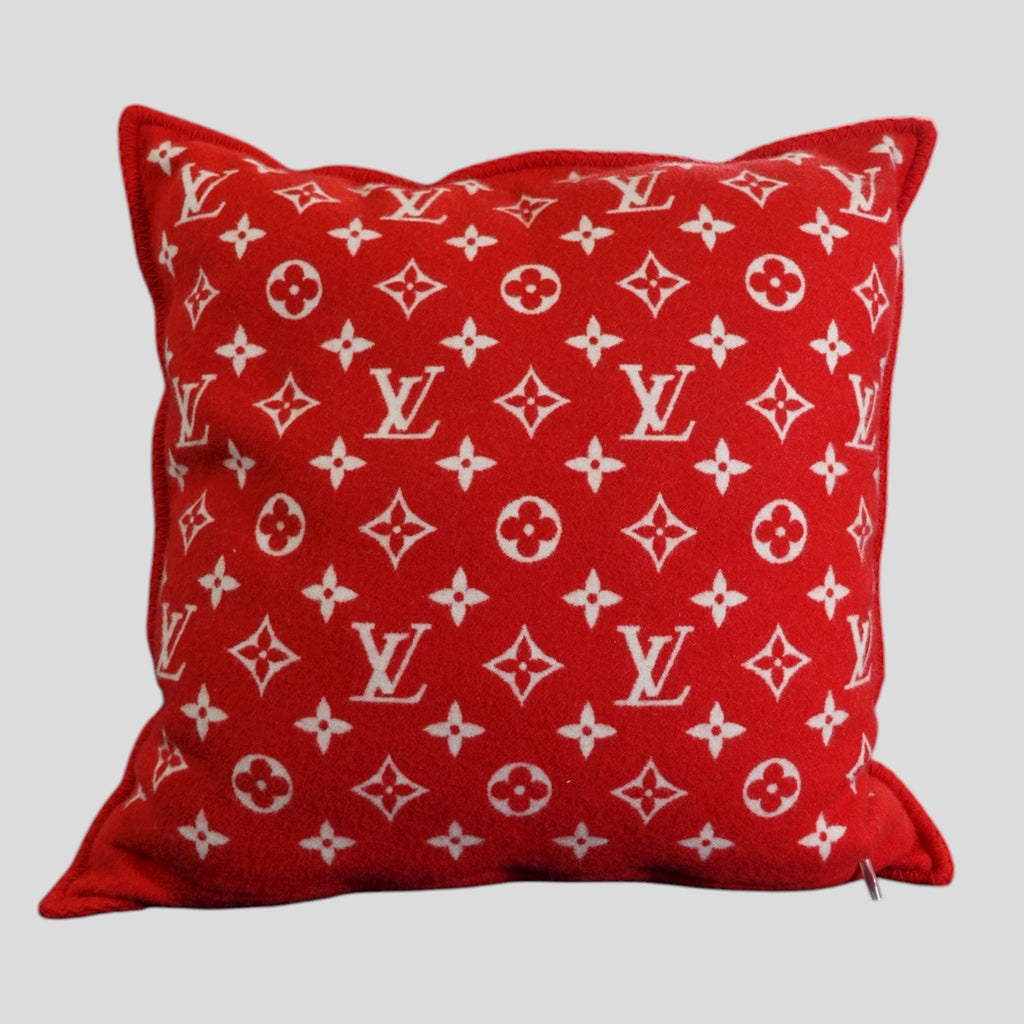 Oreiller en Cachemire Louis Vuitton X Supreme