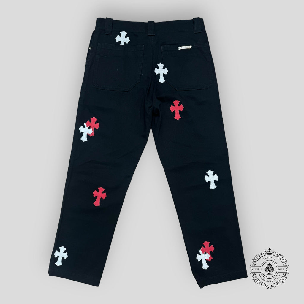 Pantalon cargo Chrome Hearts à croix brodées