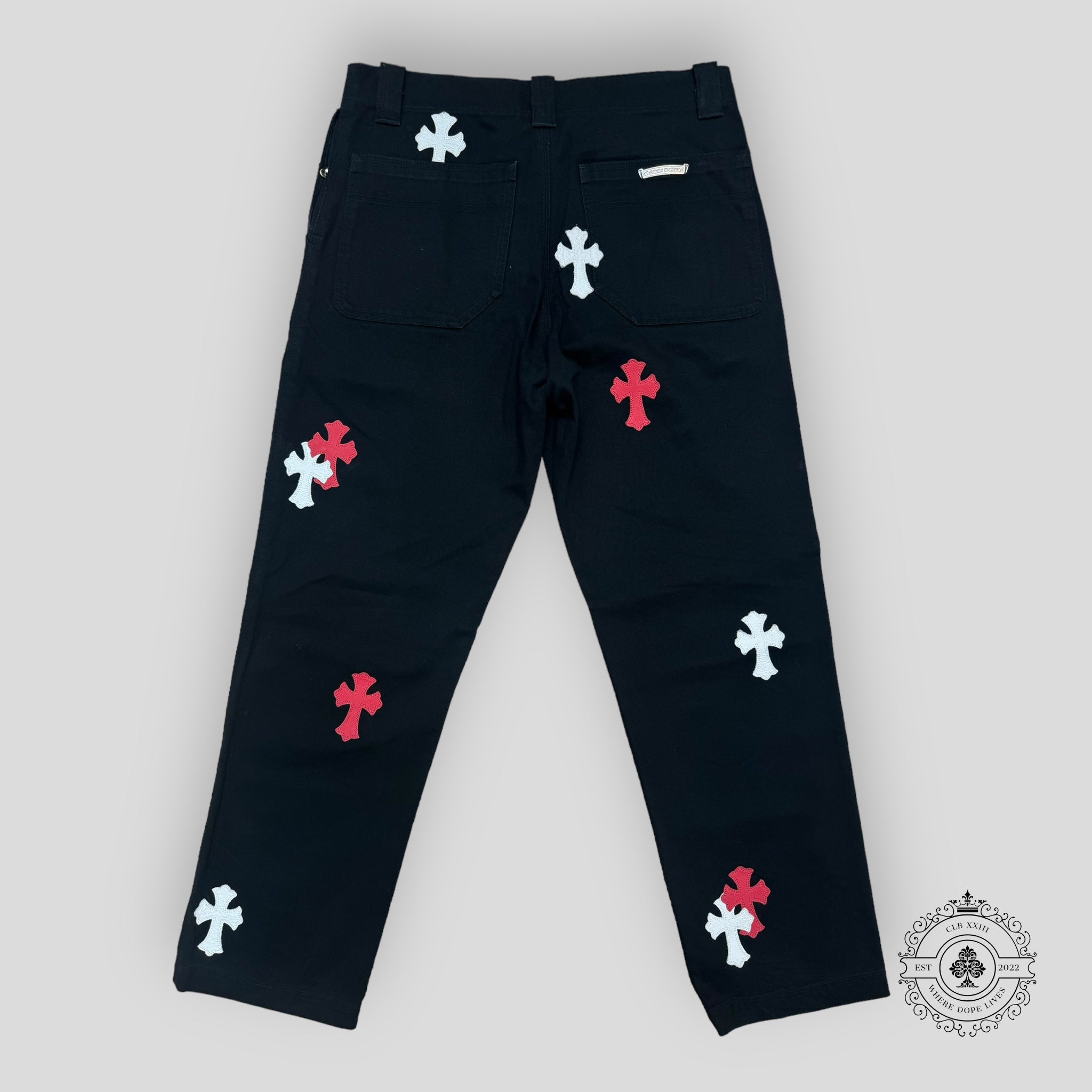 Pantalon cargo Chrome Hearts à croix brodées