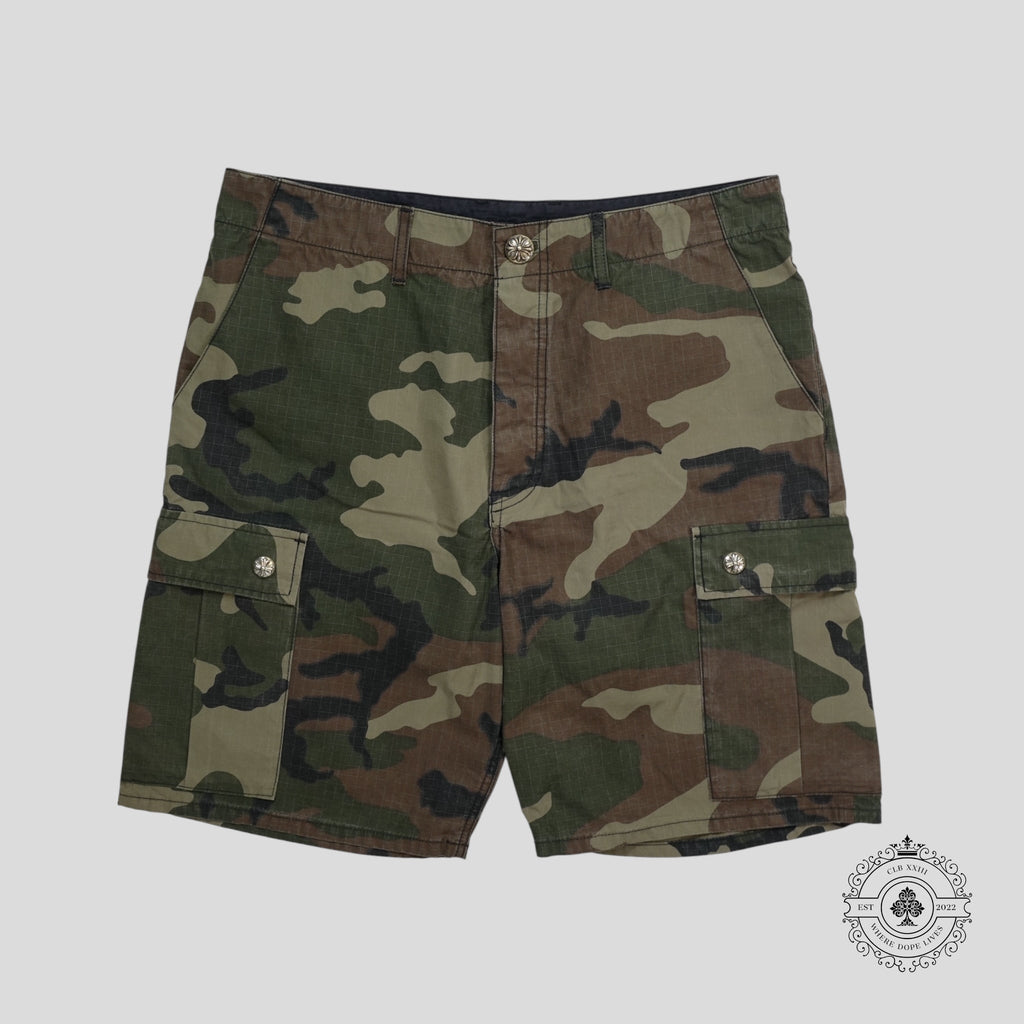 Shorts en toile Chrome Hearts Cross Patch motif camouflage
