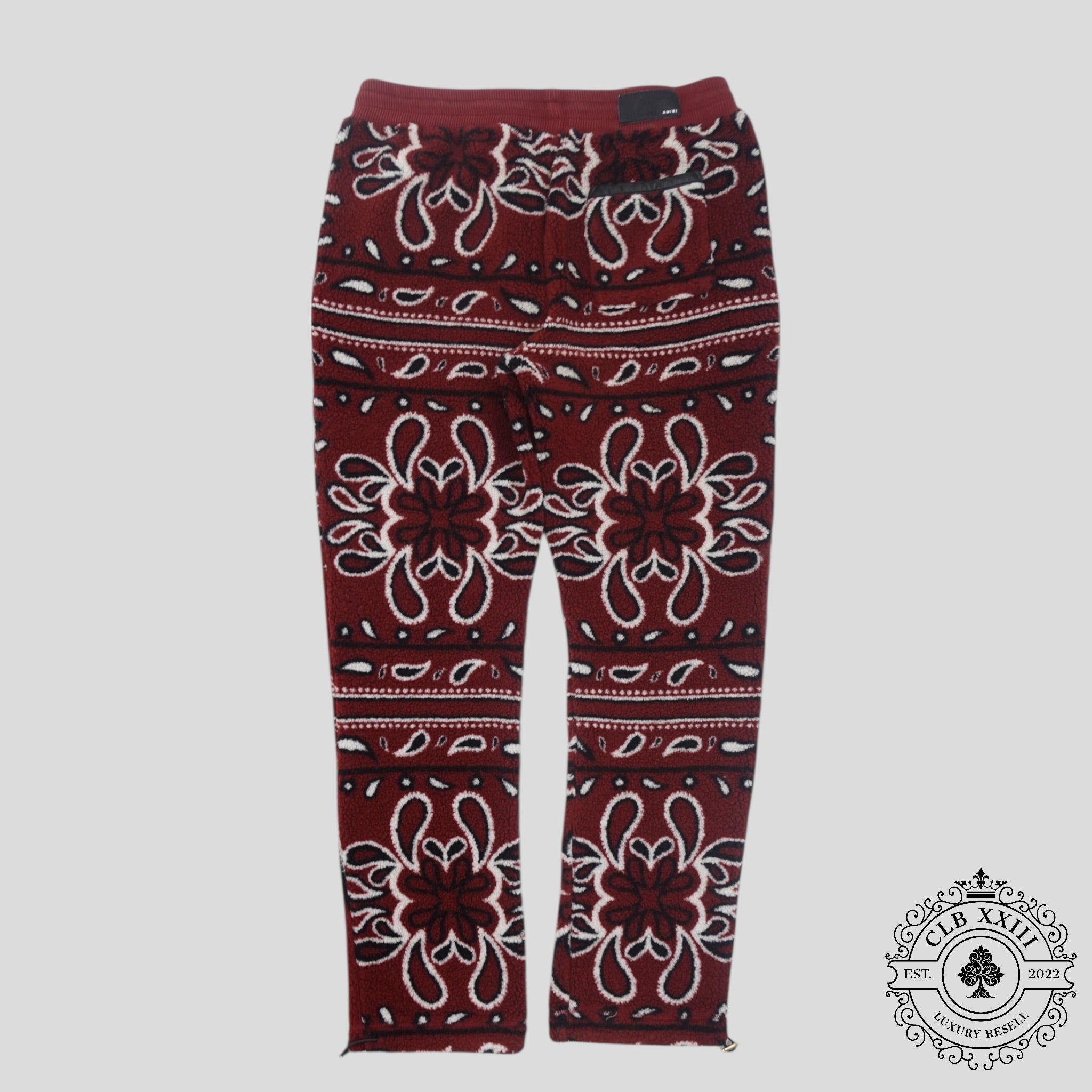 Pantalon de survêtement polaire Amiri bandana rouge