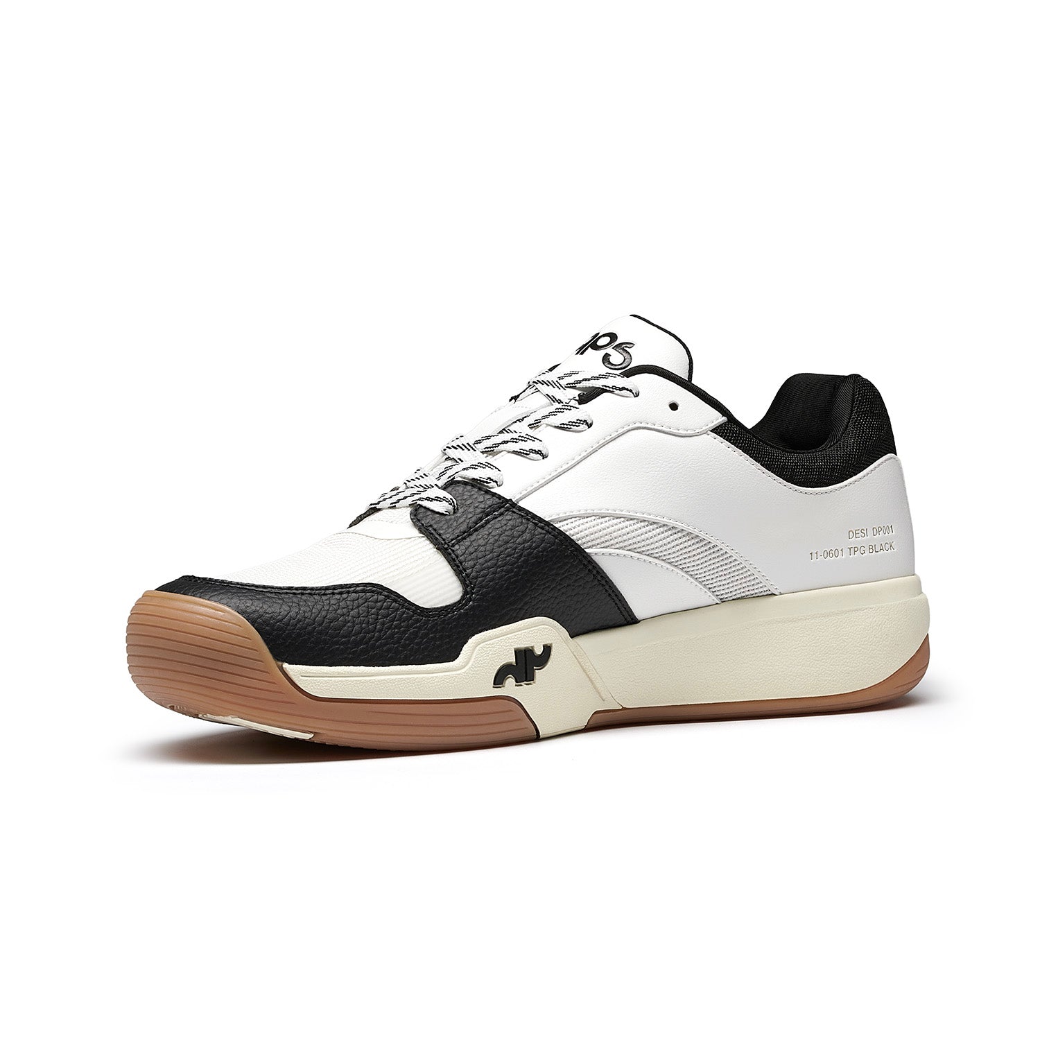 DAPS DESI Low – Noir/Blanc – Chaussures de pickleball pour femmes