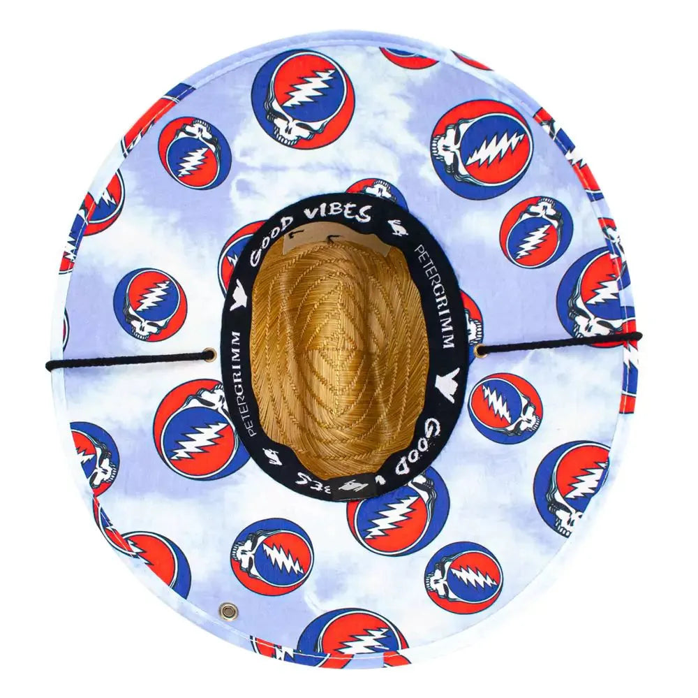 Peter Grimm Grateful Dead Blue Row Junior - Chapeau de paille de sauveteur pour enfants
