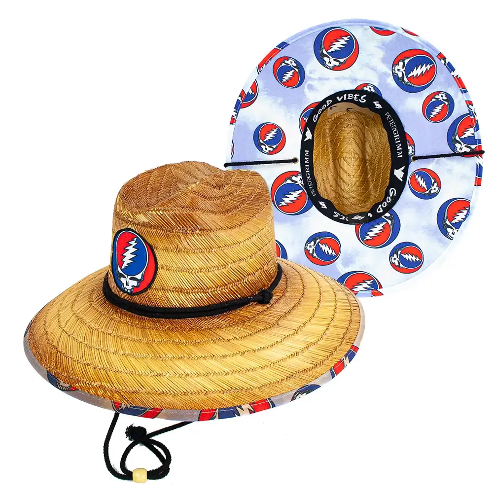Peter Grimm Grateful Dead Blue Row Junior - Chapeau de paille de sauveteur pour enfants