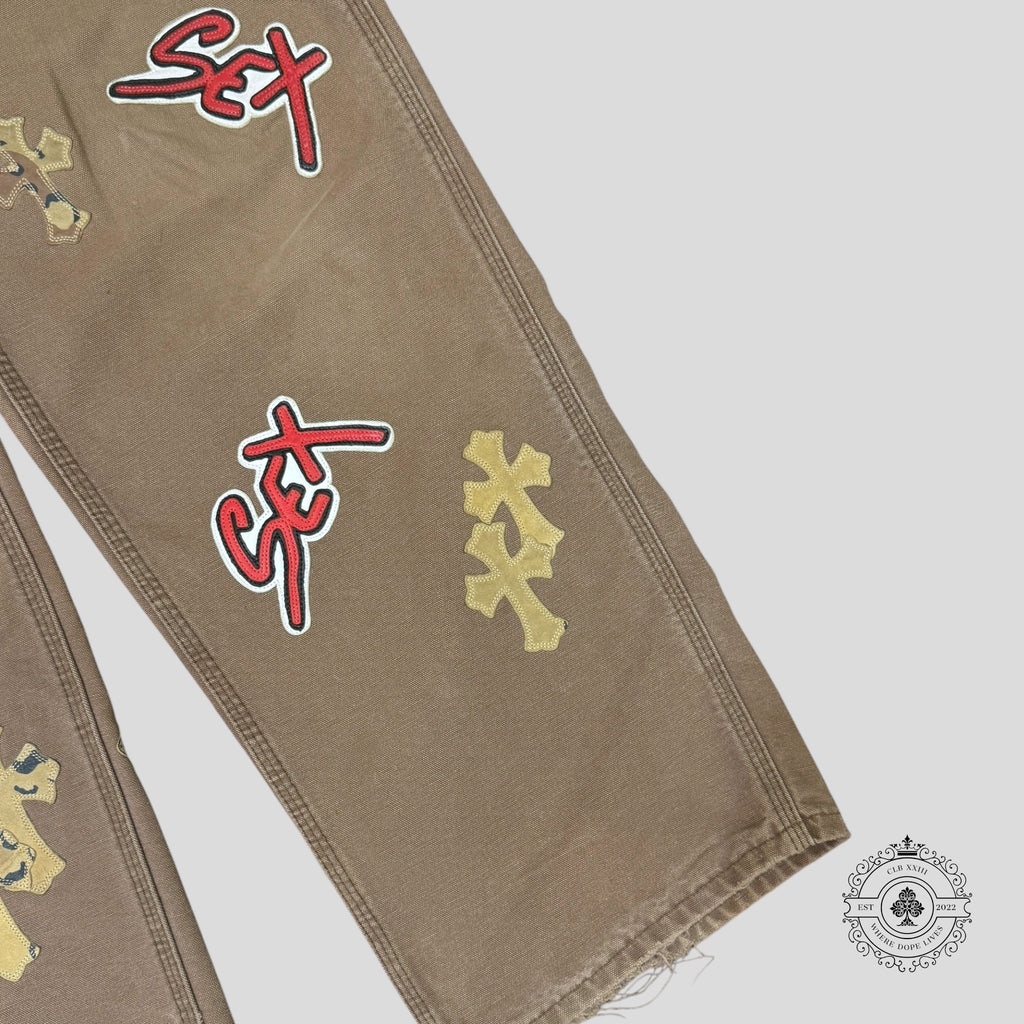 Pantalon de charpentier Chrome Hearts Sex Records Patch