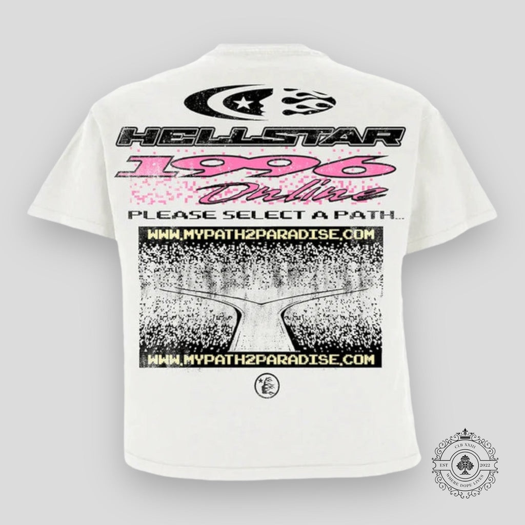 T-shirt Hellstar Pixel blanc