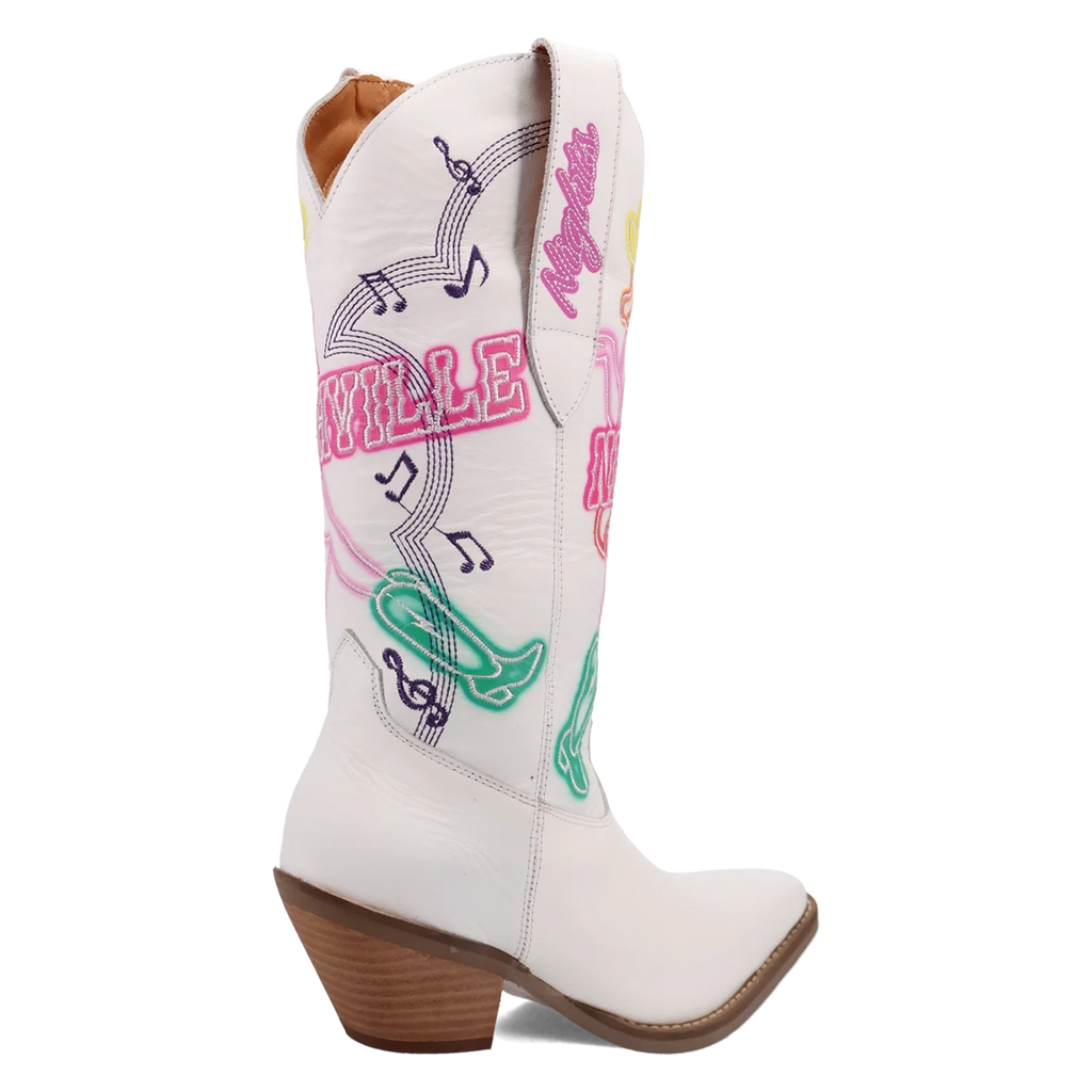 Bottes de Cowgirl en Cuir Dingo Nashville Nights pour Femme