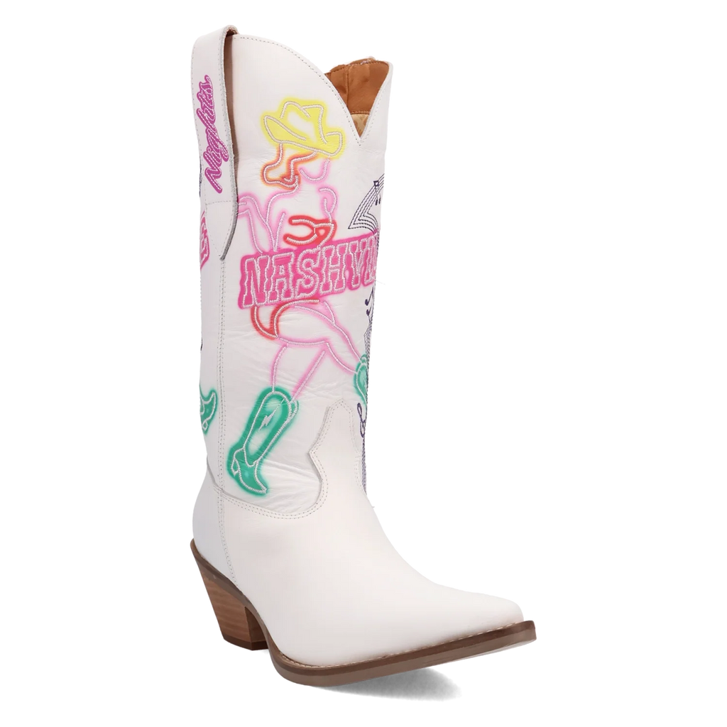 Bottes de Cowgirl en Cuir Dingo Nashville Nights pour Femme