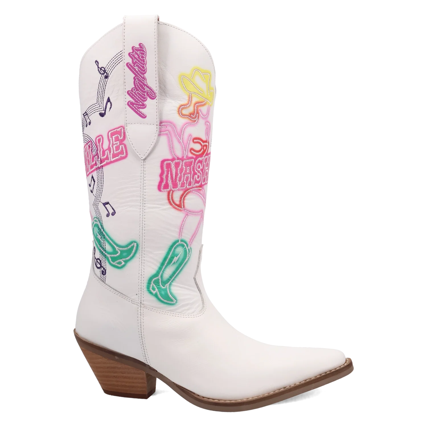 Bottes de Cowgirl en Cuir Dingo Nashville Nights pour Femme