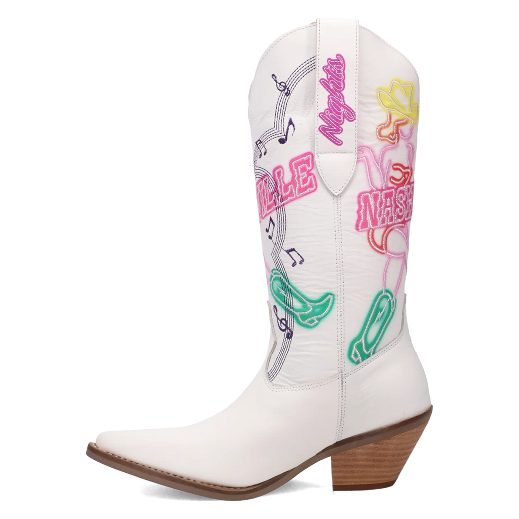 Bottes de Cowgirl en Cuir Dingo Nashville Nights pour Femme