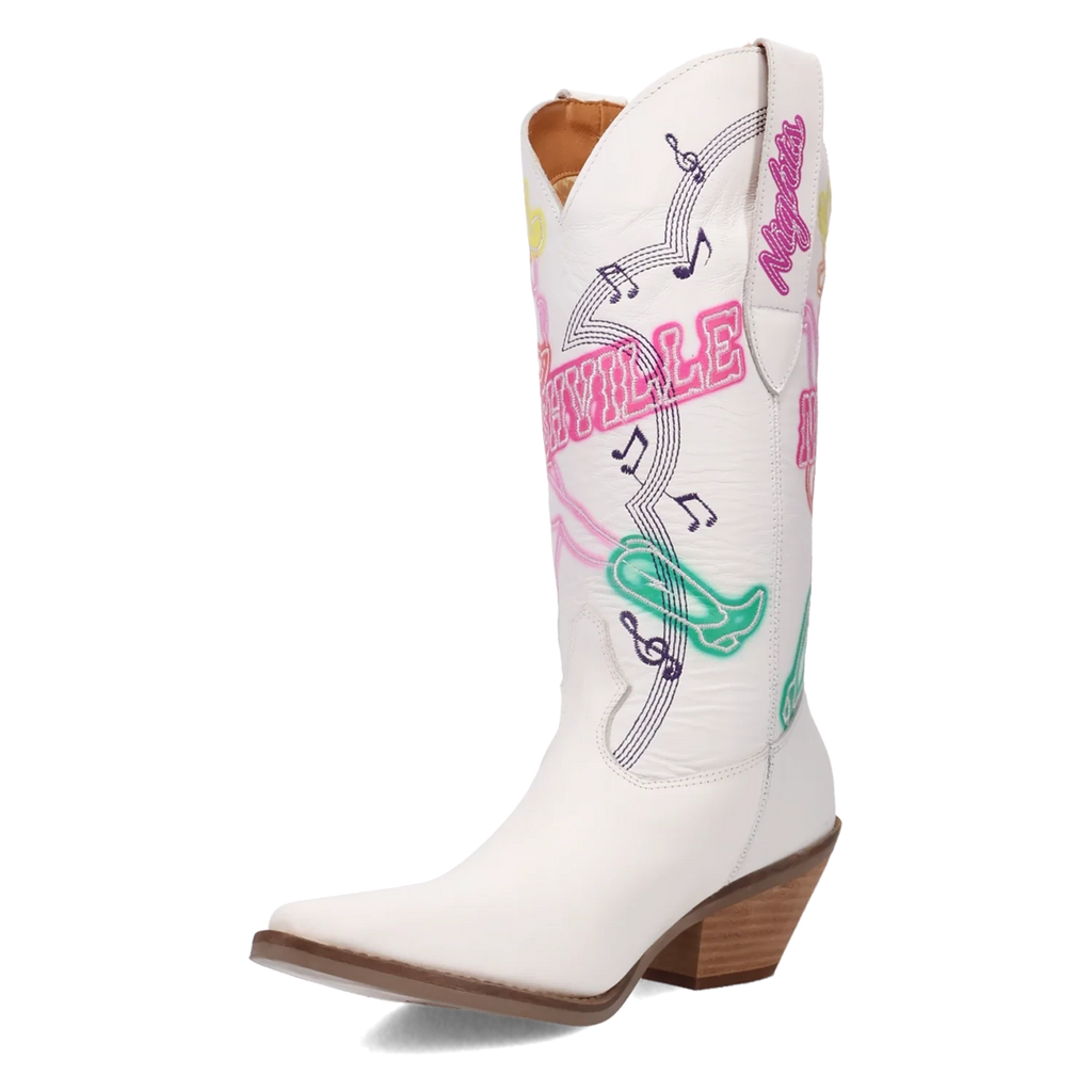 Bottes de Cowgirl en Cuir Dingo Nashville Nights pour Femme