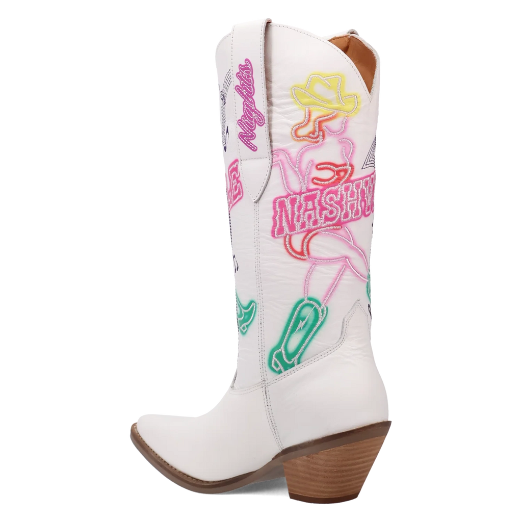 Bottes de Cowgirl en Cuir Dingo Nashville Nights pour Femme
