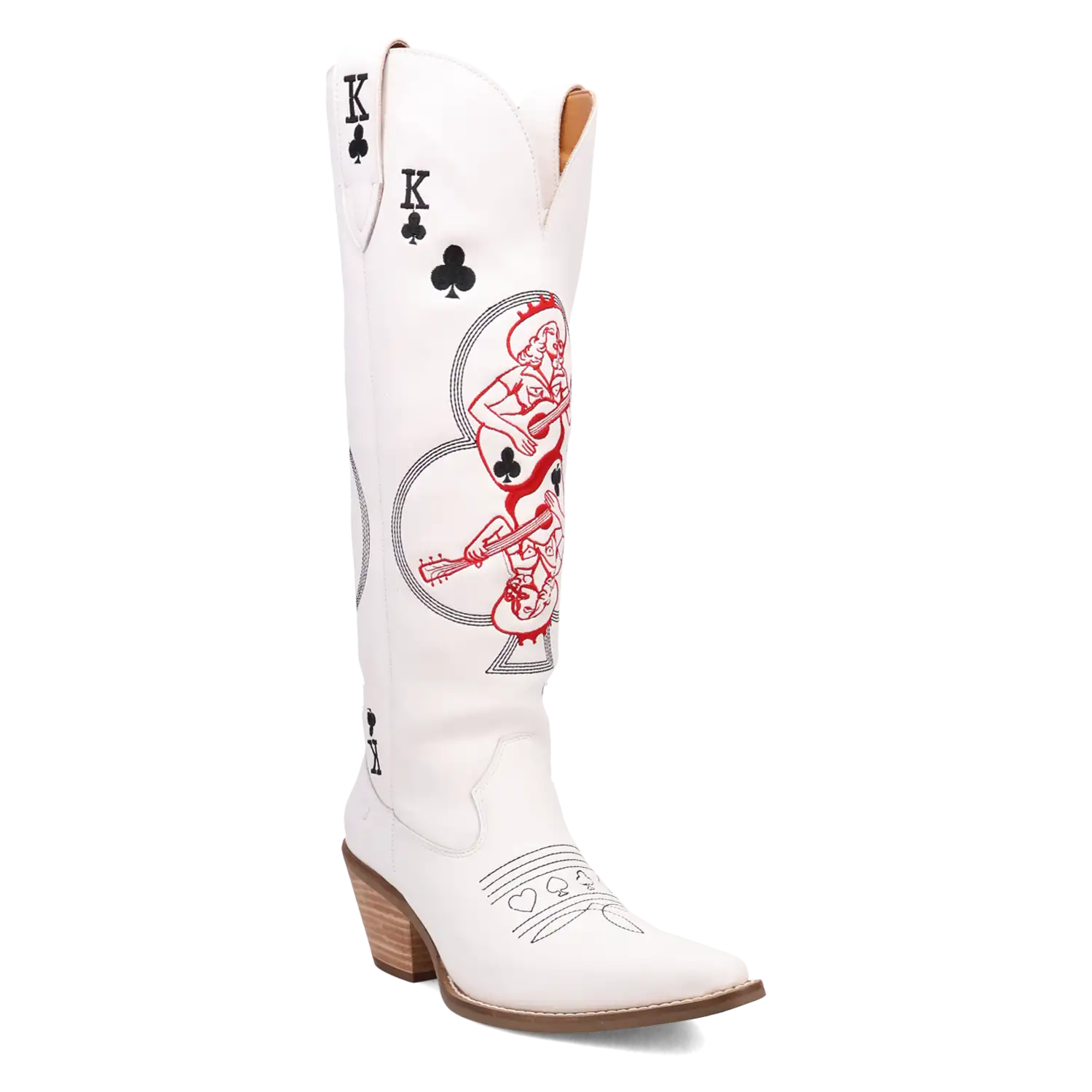 Dingo King of Clubs - Bottes de cow-girl en cuir pour femmes