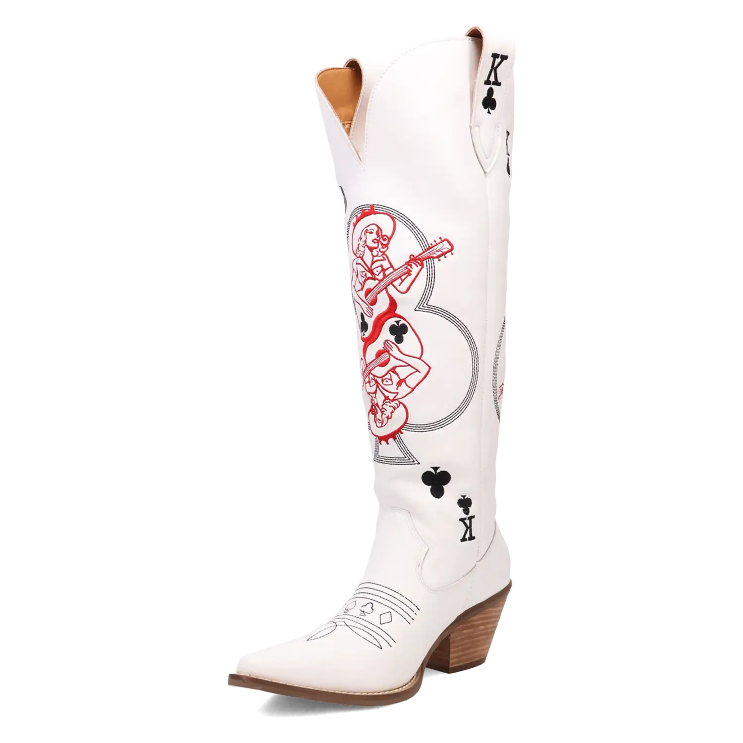 Dingo King of Clubs - Bottes de cow-girl en cuir pour femmes