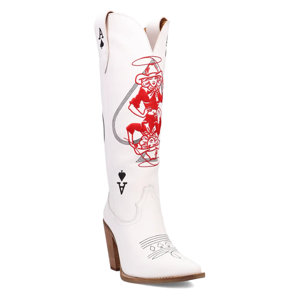 Bottes de cowgirl en cuir Dingo Ace of Spades pour femme
