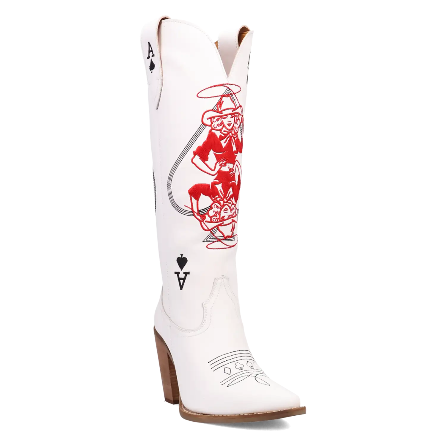 Bottes de cowgirl en cuir Dingo Ace of Spades pour femme